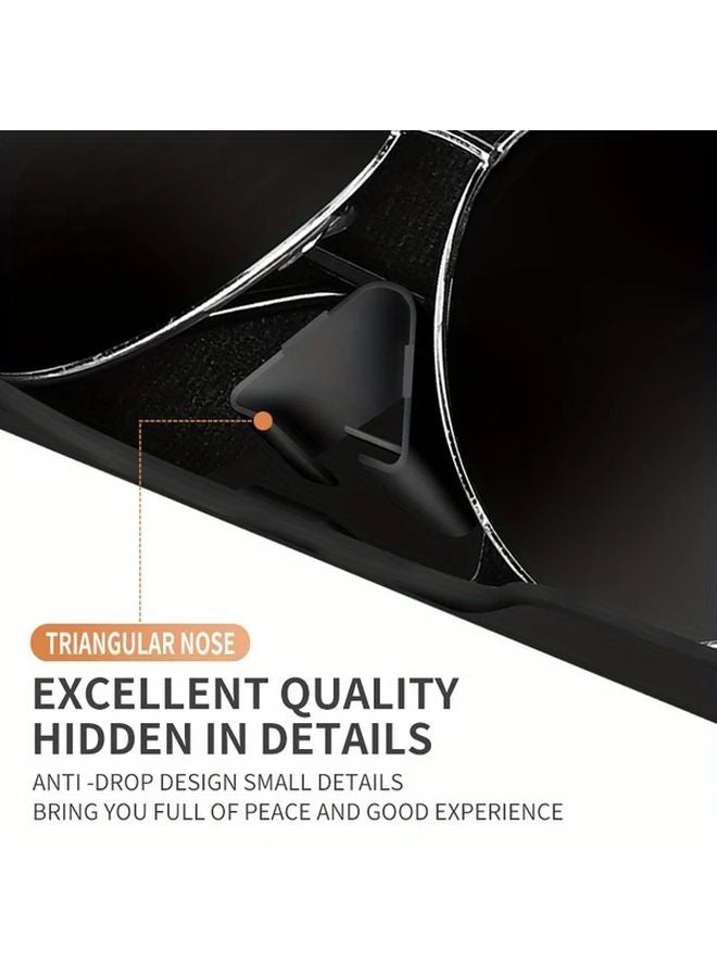 Gray Sports Car Sun Visor Glasses Case Fashion Storage Gift for Men Women - Image 3